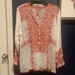 Sheer Long Sleeve Johnny Was Shirt